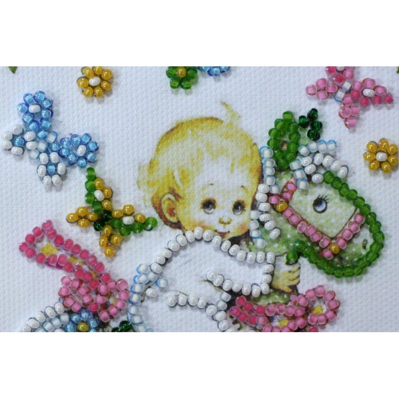 Postcard Bead embroidery kit Sonny