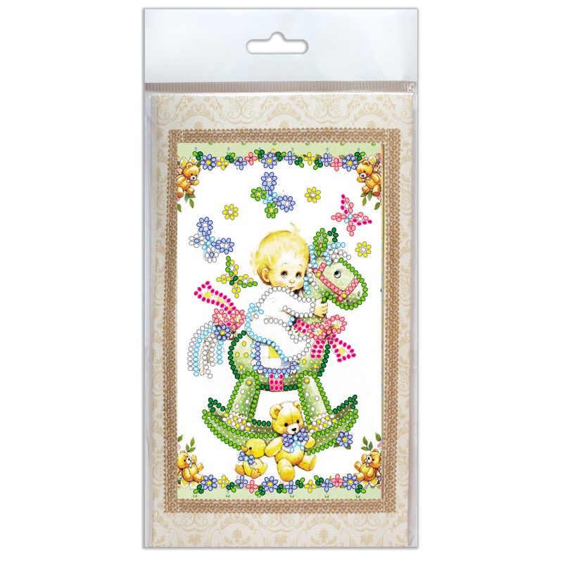 Postcard Bead embroidery kit Sonny