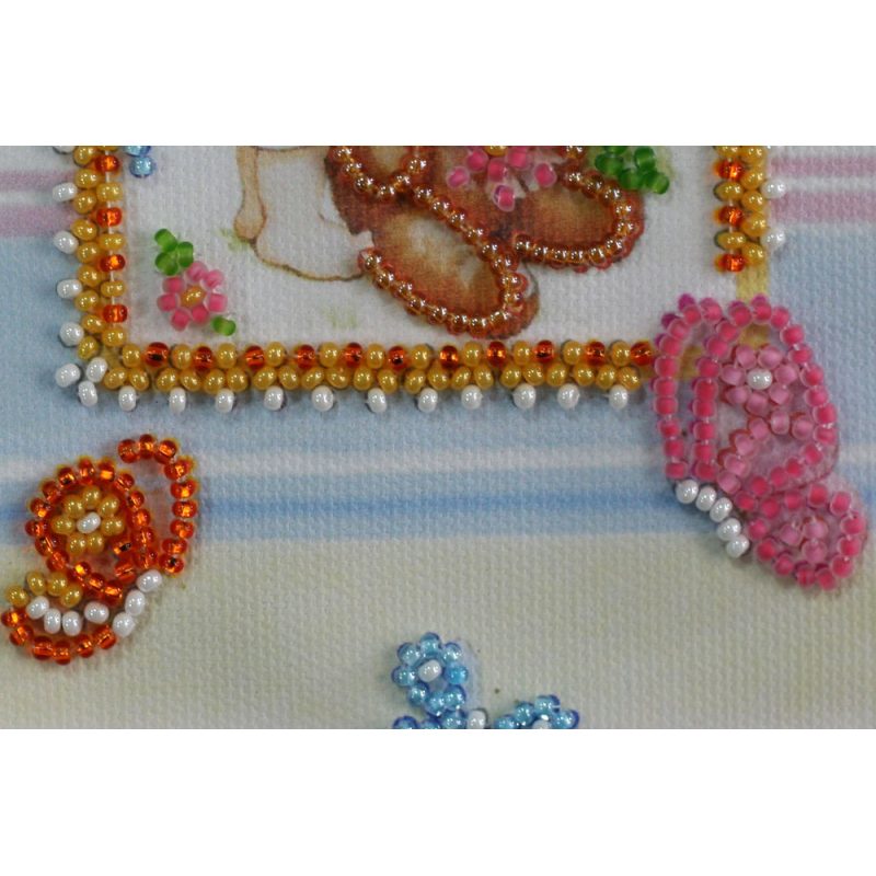 Postcard Bead embroidery kit Beloved daughter