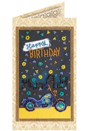 Postcard Bead embroidery kit Have a safe trip
