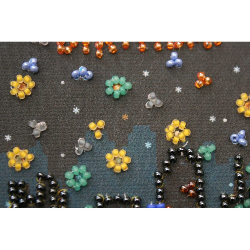 Postcard Bead embroidery kit Have a safe trip