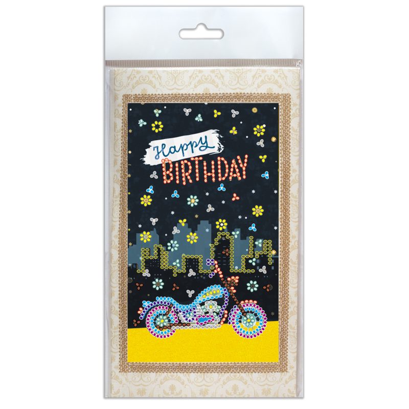 Postcard Bead embroidery kit Have a safe trip