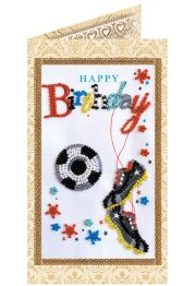 Postcard Bead embroidery kit To my footballer