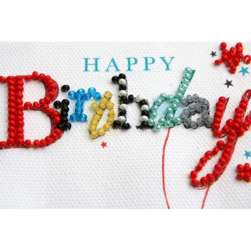 Postcard Bead embroidery kit To my footballer