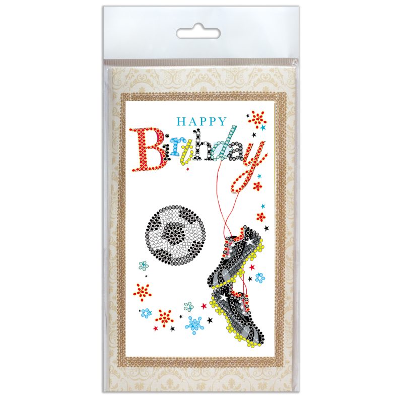 Postcard Bead embroidery kit To my footballer