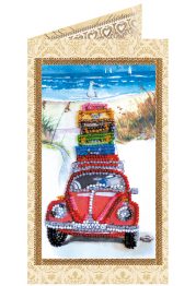 Postcard Bead embroidery kit Vacation at the seaside