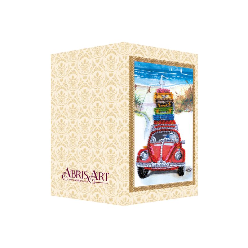 Postcard Bead embroidery kit Vacation at the seaside
