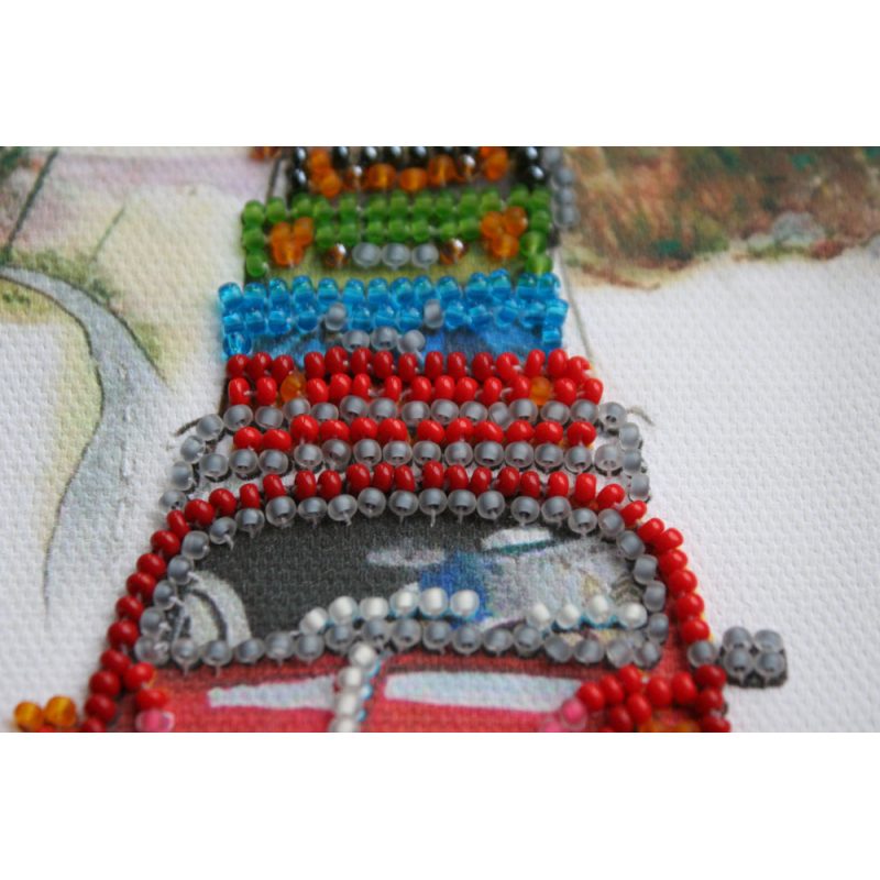 Postcard Bead embroidery kit Vacation at the seaside