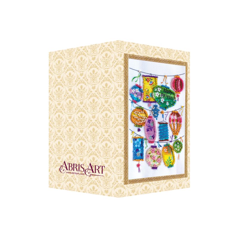 Postcard Bead embroidery kit Flashlights of dreams