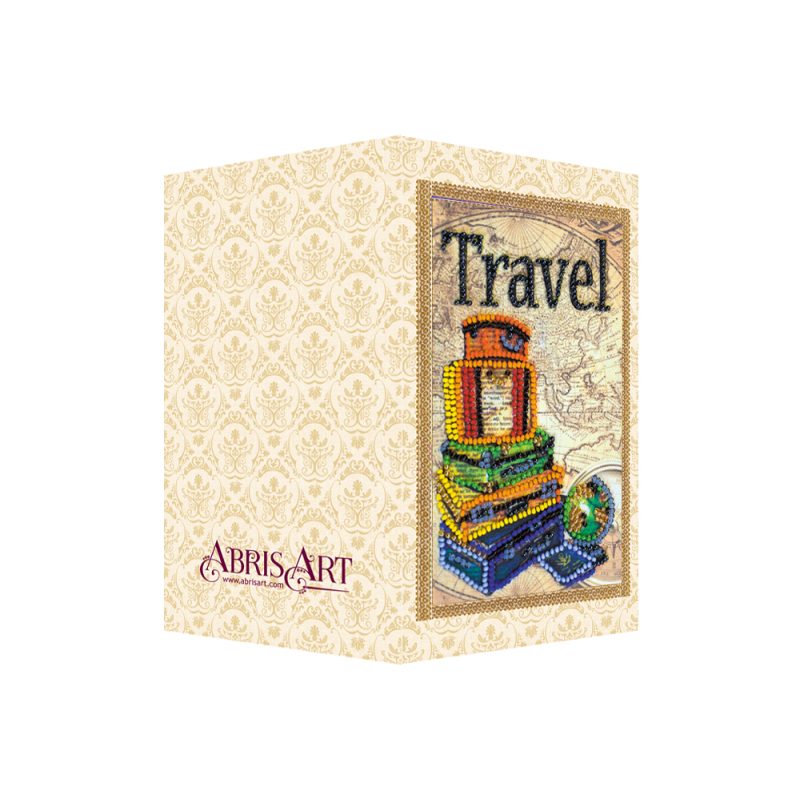 Postcard Bead embroidery kit Around the world