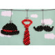 Postcard Bead embroidery kit Gentleman's set