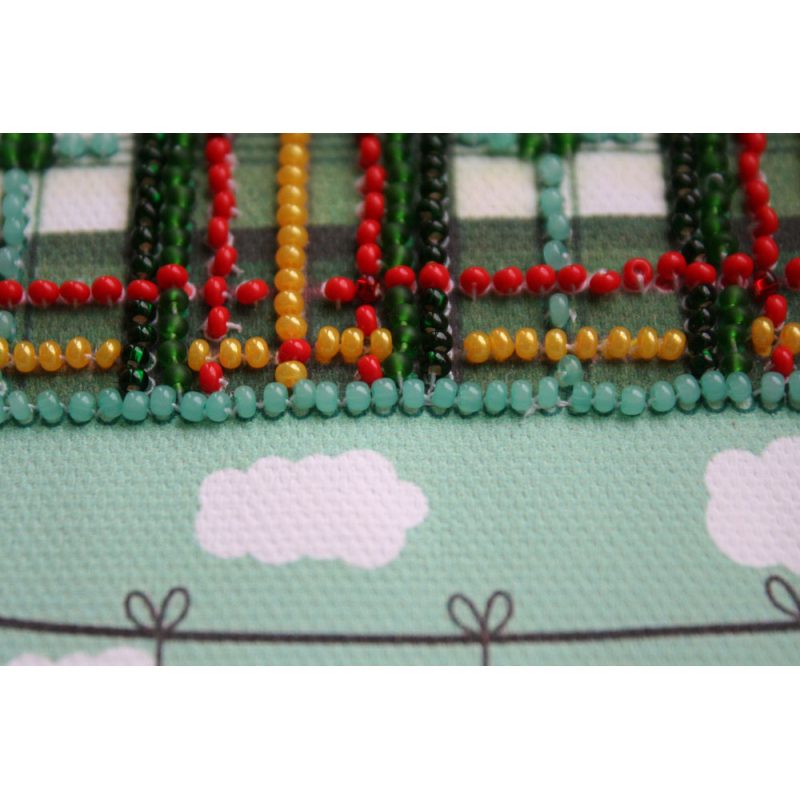 Postcard Bead embroidery kit Gentleman's set
