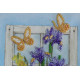 Postcard-envelope for microbead embroidery Early spring