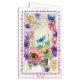 Postcard-envelope for microbead embroidery Dragonfly and Butterfly