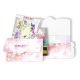 Postcard-envelope for microbead embroidery Dragonfly and Butterfly