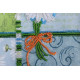 Postcard-envelope for microbead embroidery Chamomile