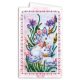 Postcard-envelope for microbead embroidery Unicorns