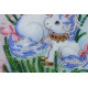 Postcard-envelope for microbead embroidery Unicorns