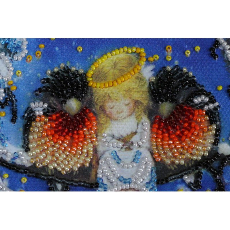 Postcard-envelope for microbead embroidery Together warmer