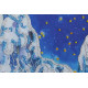 Postcard-envelope for microbead embroidery Together warmer