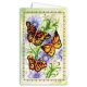 Postcard-envelope for microbead embroidery Three moths