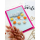 Keychain cross-stitch kit Among stars and clouds