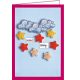 Keychain cross-stitch kit Among stars and clouds