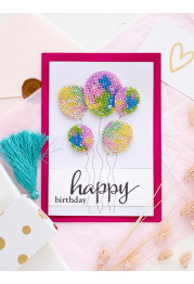 Keychain cross-stitch kit Making dreams come true!