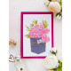 Keychain cross-stitch kit With an open heart