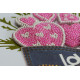 Keychain cross-stitch kit With an open heart