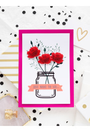 Keychain cross-stitch kit Happiness in little things