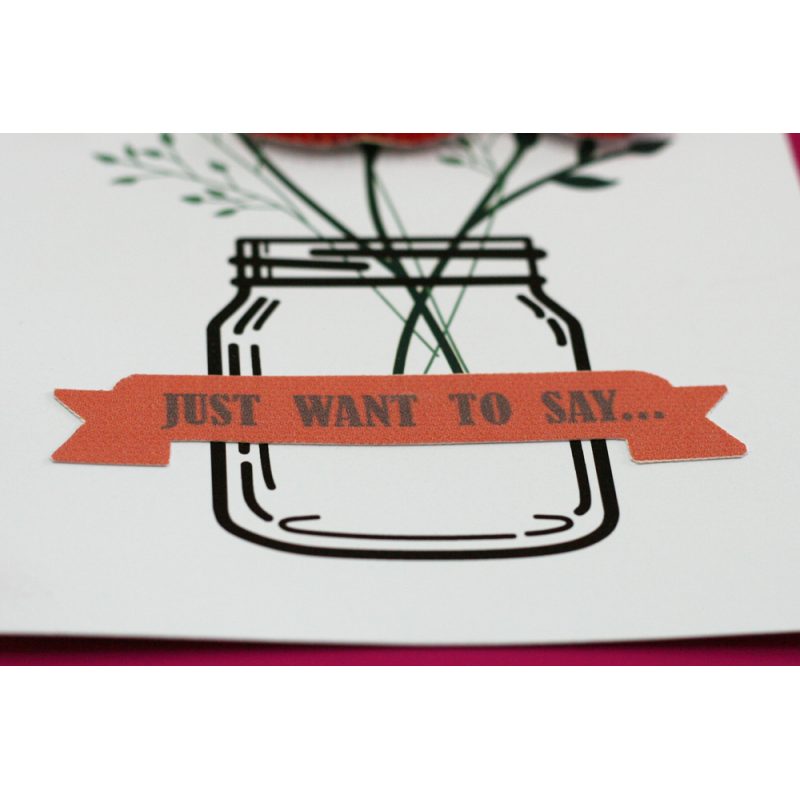 Keychain cross-stitch kit Happiness in little things