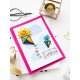 Keychain cross-stitch kit Be pleased of your life!