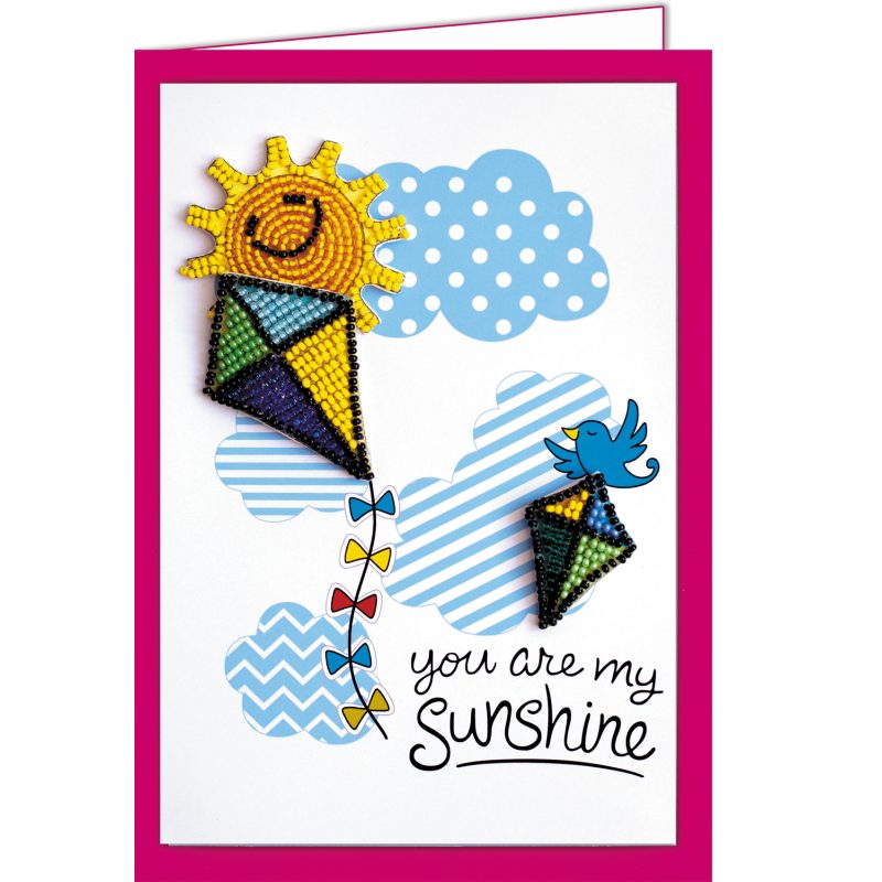 Keychain cross-stitch kit Be pleased of your life!