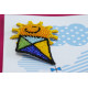 Keychain cross-stitch kit Be pleased of your life!