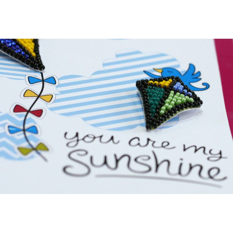 Keychain cross-stitch kit Be pleased of your life!