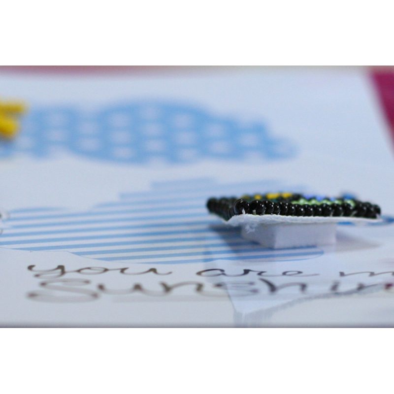 Keychain cross-stitch kit Be pleased of your life!