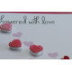 Keychain cross-stitch kit Love rain