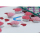 Keychain cross-stitch kit Love rain