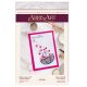 Keychain cross-stitch kit Love rain