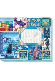 Photo frame kit for bead embroidery "A song about the sea"