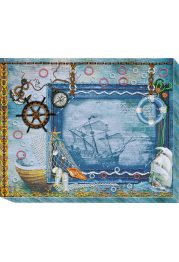 Photo frame kit for bead embroidery "Treasures from the sea