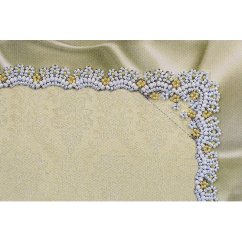 Photo frame kit for bead embroidery "Delicate Lily of the valley"