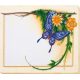 Photo frame kit for bead embroidery "Blue batterfly"