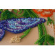 Photo frame kit for bead embroidery "Blue batterfly"