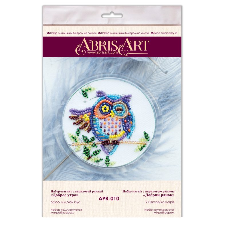 Magnets Bead embroidery kit Good morning