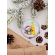 Magnets Bead embroidery kit Tasteful holiday