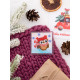 Magnets Bead embroidery kit A winter walk