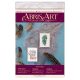 Keychain cross-stitch kit Feather