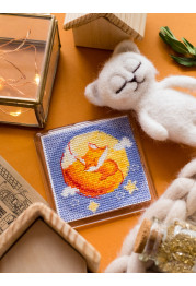 Magnets Bead embroidery kit Sleepyhead with red-coloured hair